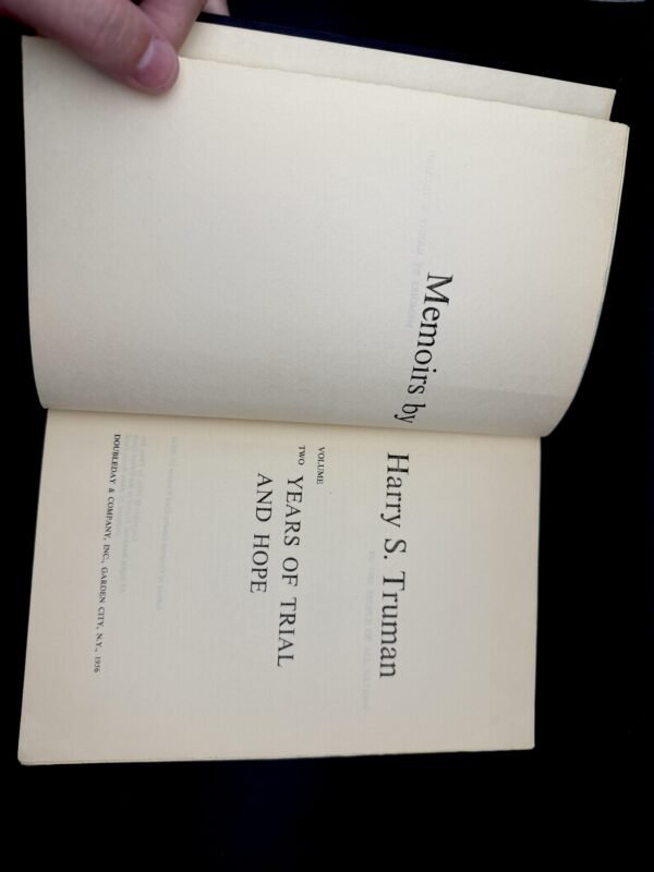 Memoirs by Harry Truman, Volume 2: Years of Trial and Hope - Image 9