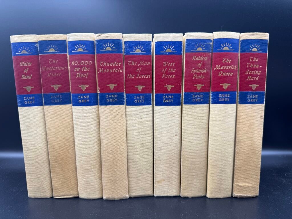 A series of 9 Zane Grey Books.