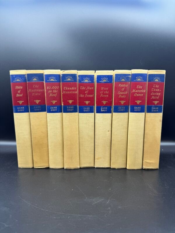 Zane Grey Hardcover Book Set: 37 Vintage Western Novels - Image 3