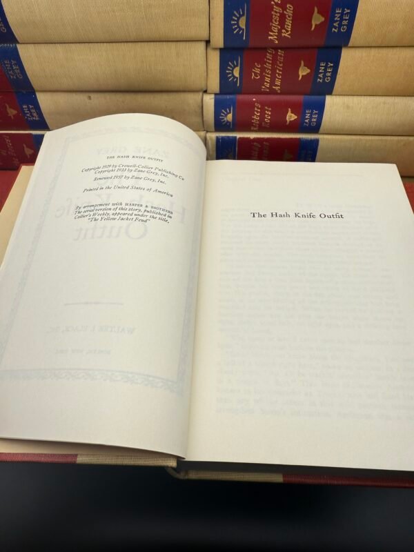 Zane Grey Hardcover Book Set: 37 Vintage Western Novels - Image 8