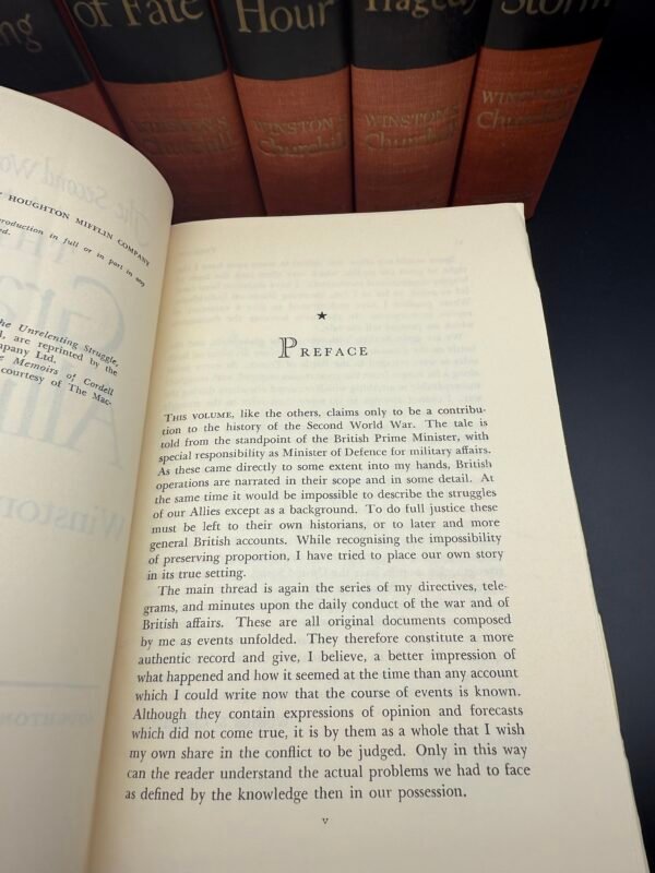 The Second World War by Winston Churchill - A First Edition Set (Six Volumes) - Image 5