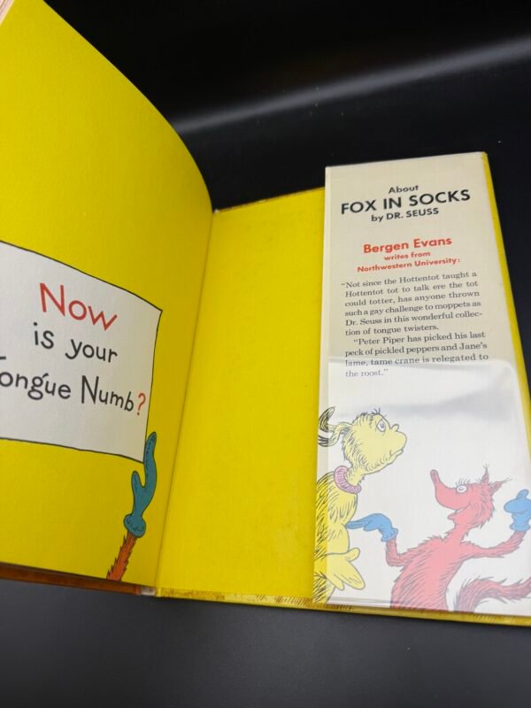 Rare Dr. Seuss Fox in Socks: 1st Edition, 1st Printing, Original Dust Jacket - Image 5